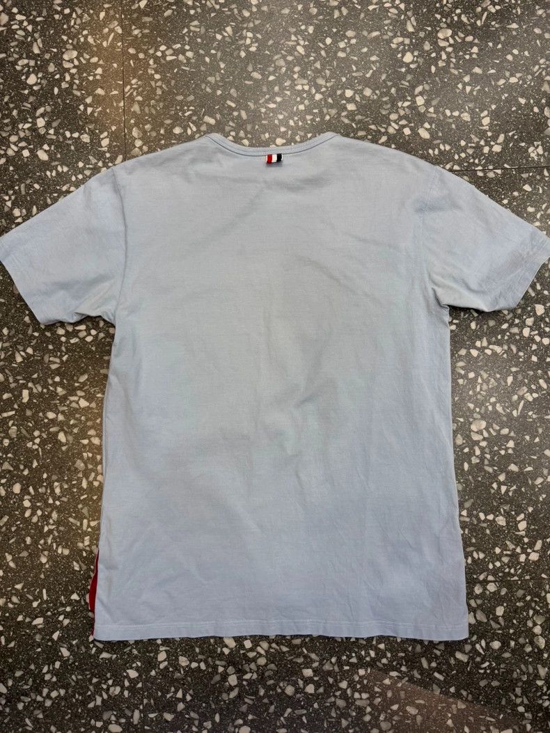 Thom Browne Thom Browne Blue Short Sleeve T-Shirt-dmc Size US M / EU 48-50 / 2 - 2 Thumbnail
