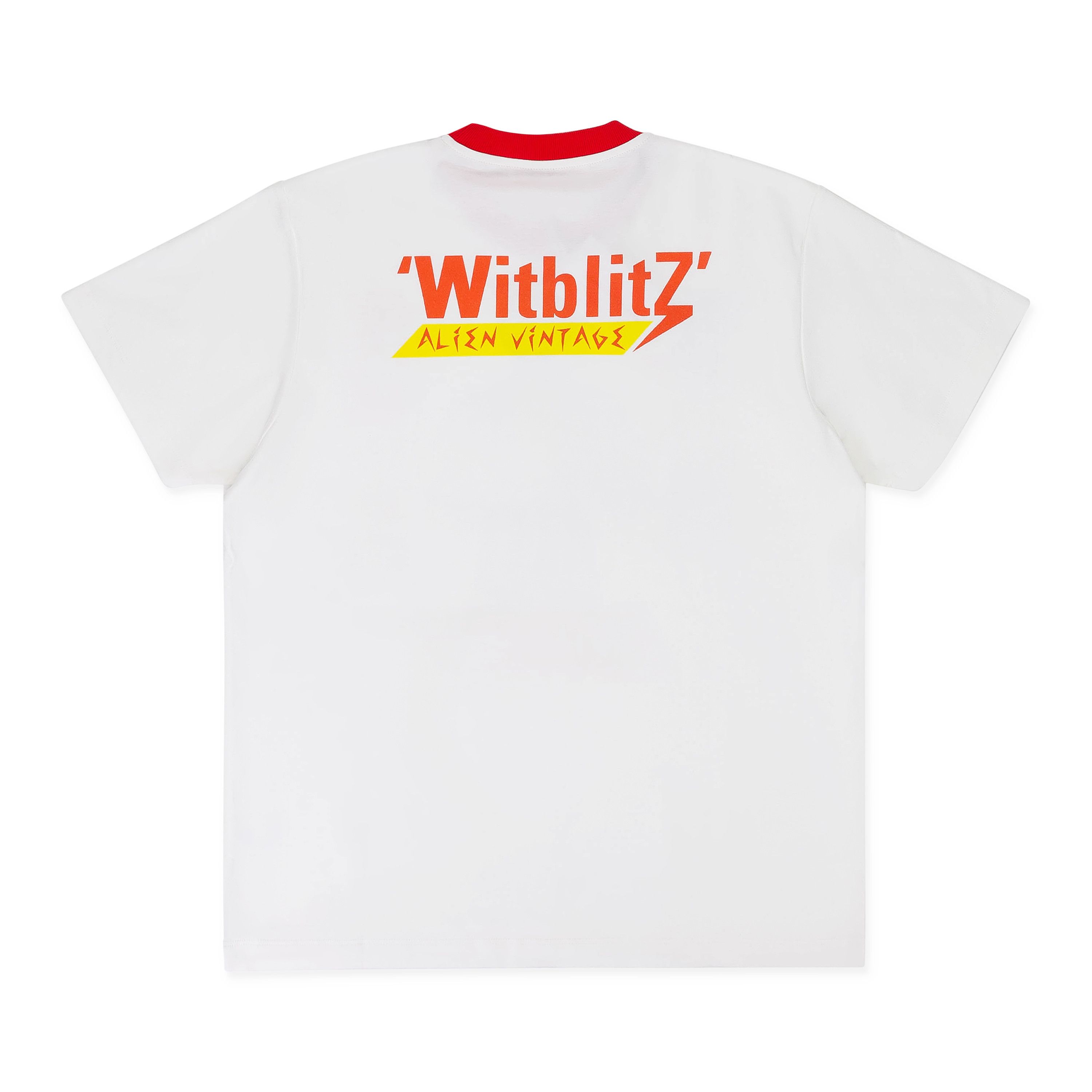 Walter Van Beirendonck WHITE WITBLITZ DOUBLE T T-SHIRT SIZE M 
