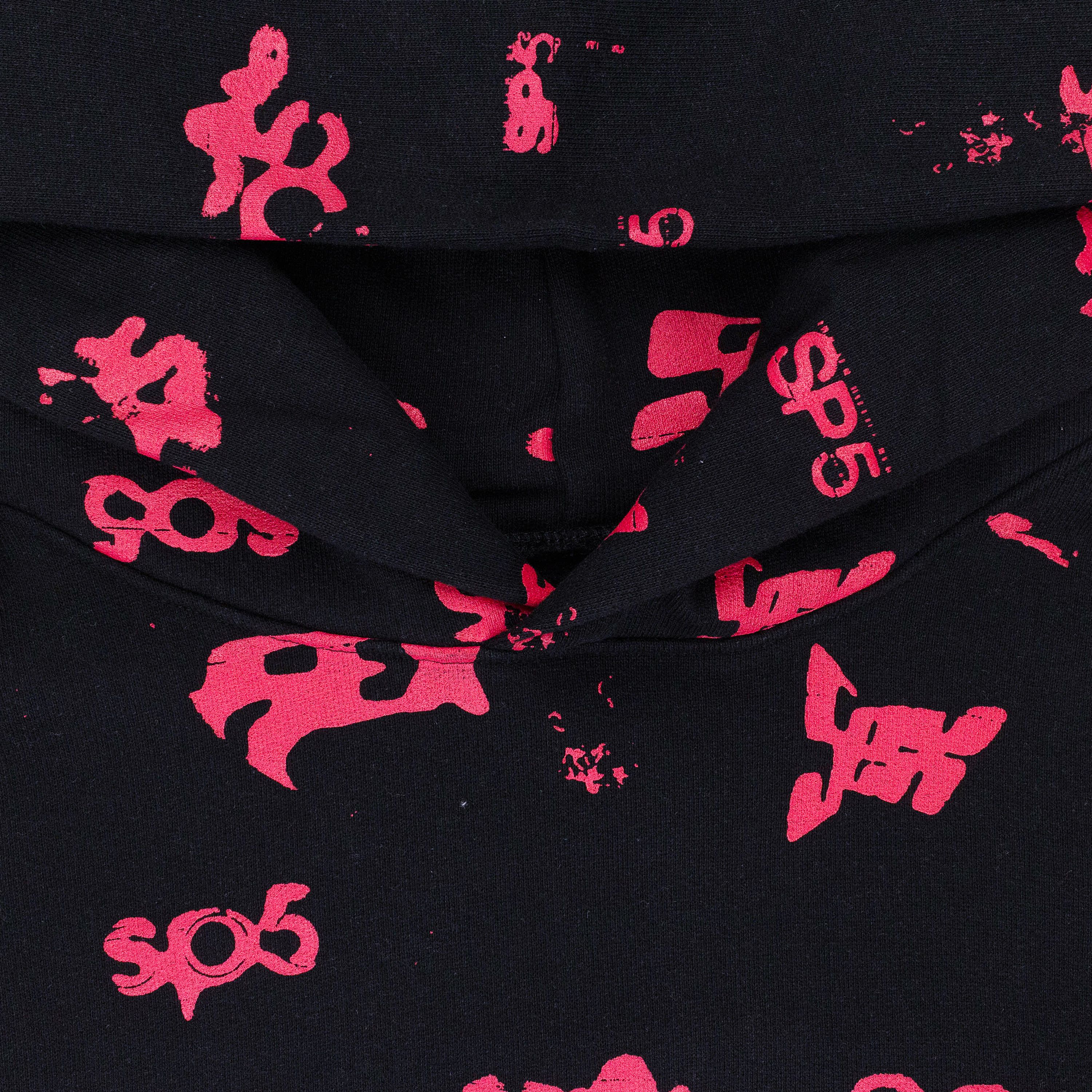 Sp5der ALL OVER PRINT BLACK/RED HOODIE SIZE S Size US S / EU 44-46 / 1 - 3 Thumbnail