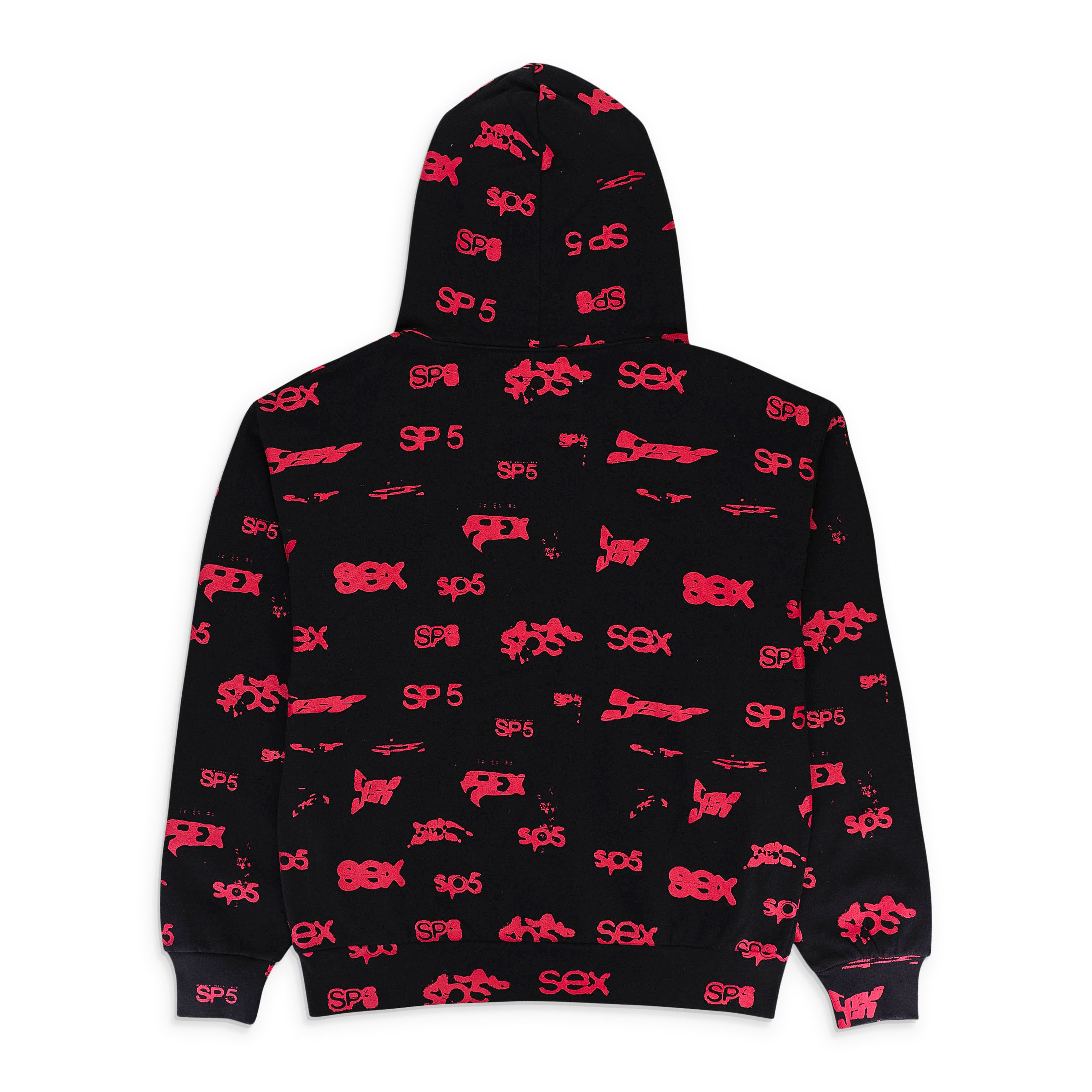 Sp5der ALL OVER PRINT BLACK/RED HOODIE SIZE S Size US S / EU 44-46 / 1 - 2 Thumbnail