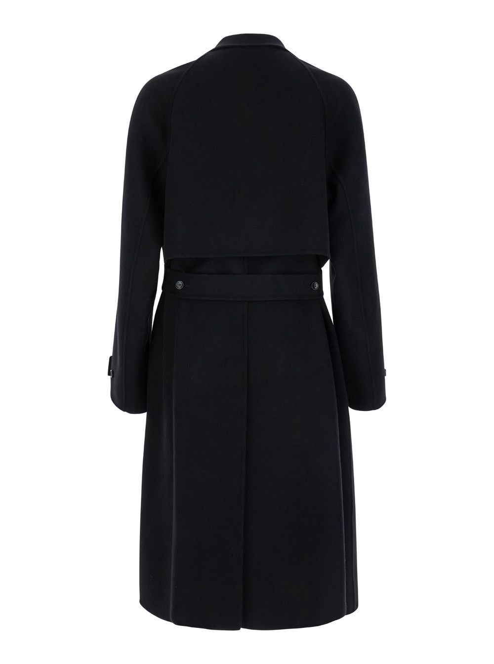 Gucci Black Single-Breasted Coat with Wide Notched Revers and Belt in Wool Man Size US L / EU 52-54 / 3 - 2 Thumbnail