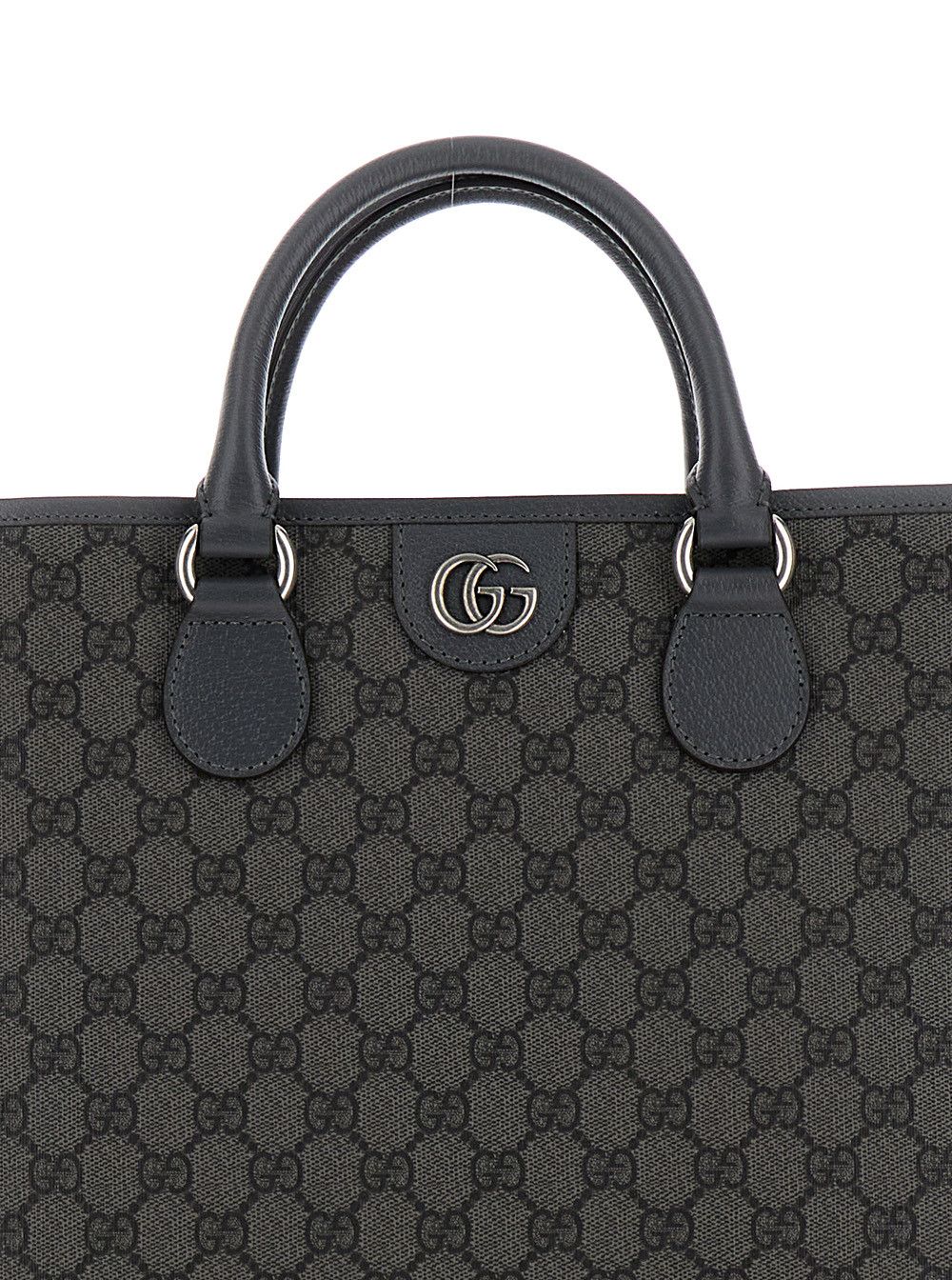 Gucci 'Ophidia GG Media' Black and Grey Tote Bag in GG Supreme Canvas Man Size ONE SIZE - 5 Thumbnail