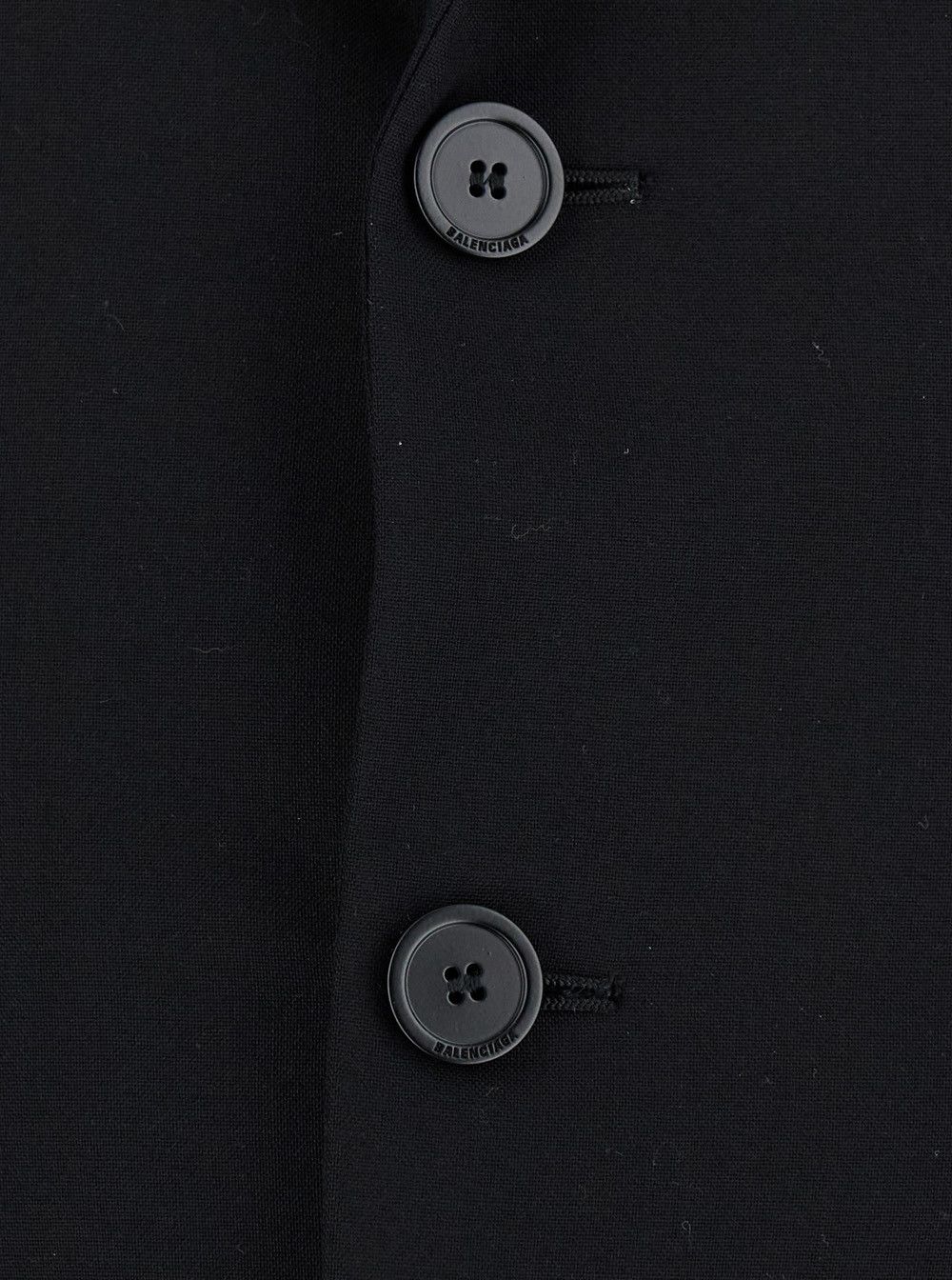 Balenciaga 'Hourglass' Black Single-Breasted Jacket with Notched Revers in Wool Woman Size M / US 6-8 / IT 42-44 - 3 Thumbnail