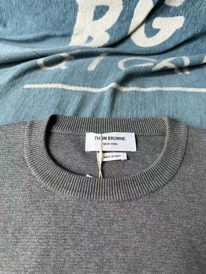 Thom Browne Thom Browne Gray Four Bar Sweater-dmc Size US M / EU 48-50 / 2 - 2 Thumbnail
