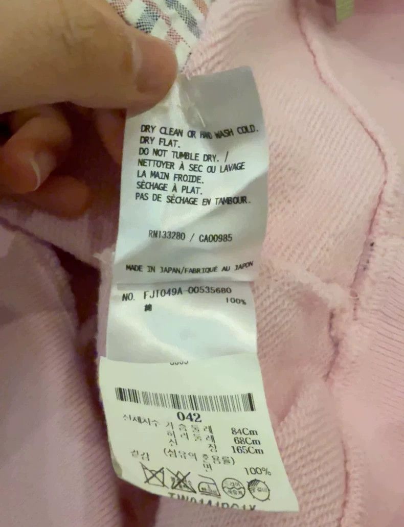 Thom Browne Pink Zip-Up Hoodie from Thom Browne-dmc Size US M / EU 48-50 / 2 - 4 Thumbnail