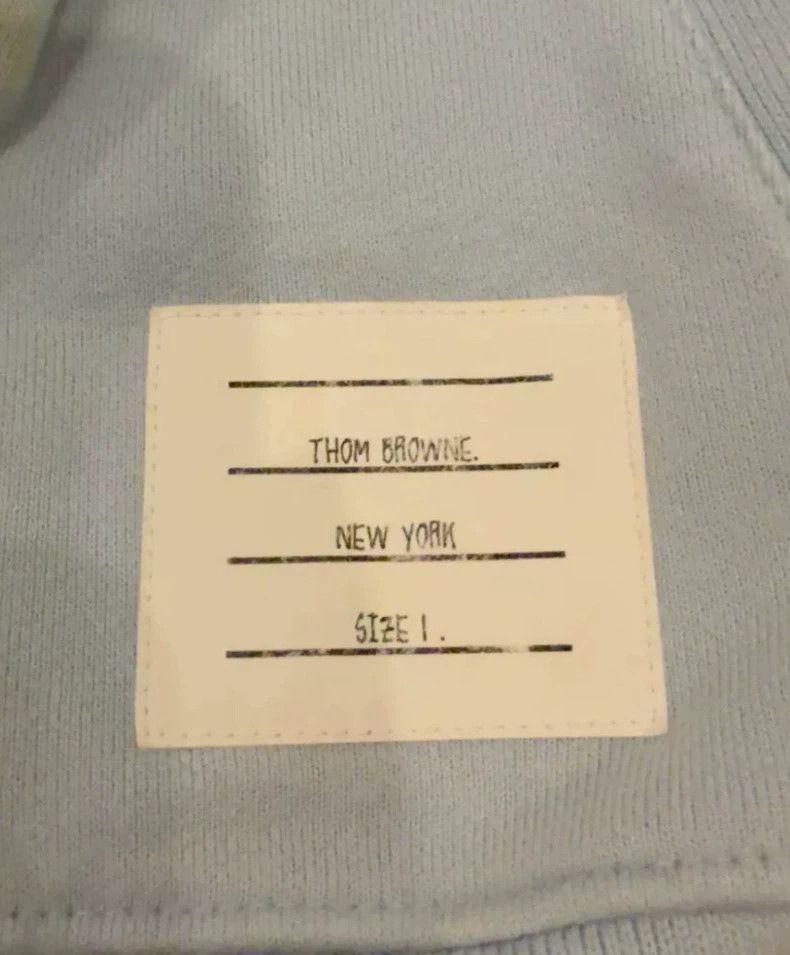 Thom Browne Thom Browne Hoodie in Light Blue Color-dmc Size US S / EU 44-46 / 1 - 2 Thumbnail
