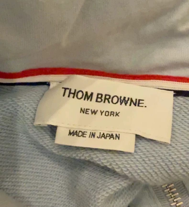 Thom Browne Thom Browne Hoodie in Light Blue Color-dmc Size US S / EU 44-46 / 1 - 3 Thumbnail