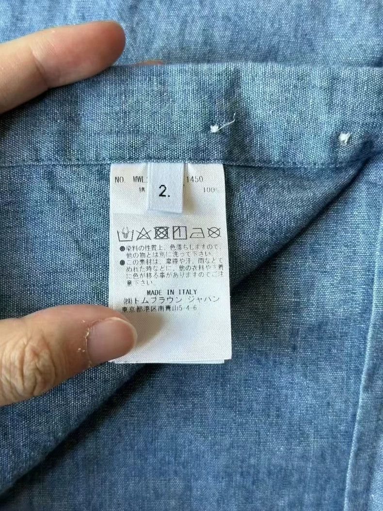 Thom Browne Thom Browne Denim Blue Shirt-dmc Size US M / EU 48-50 / 2 - 4 Thumbnail
