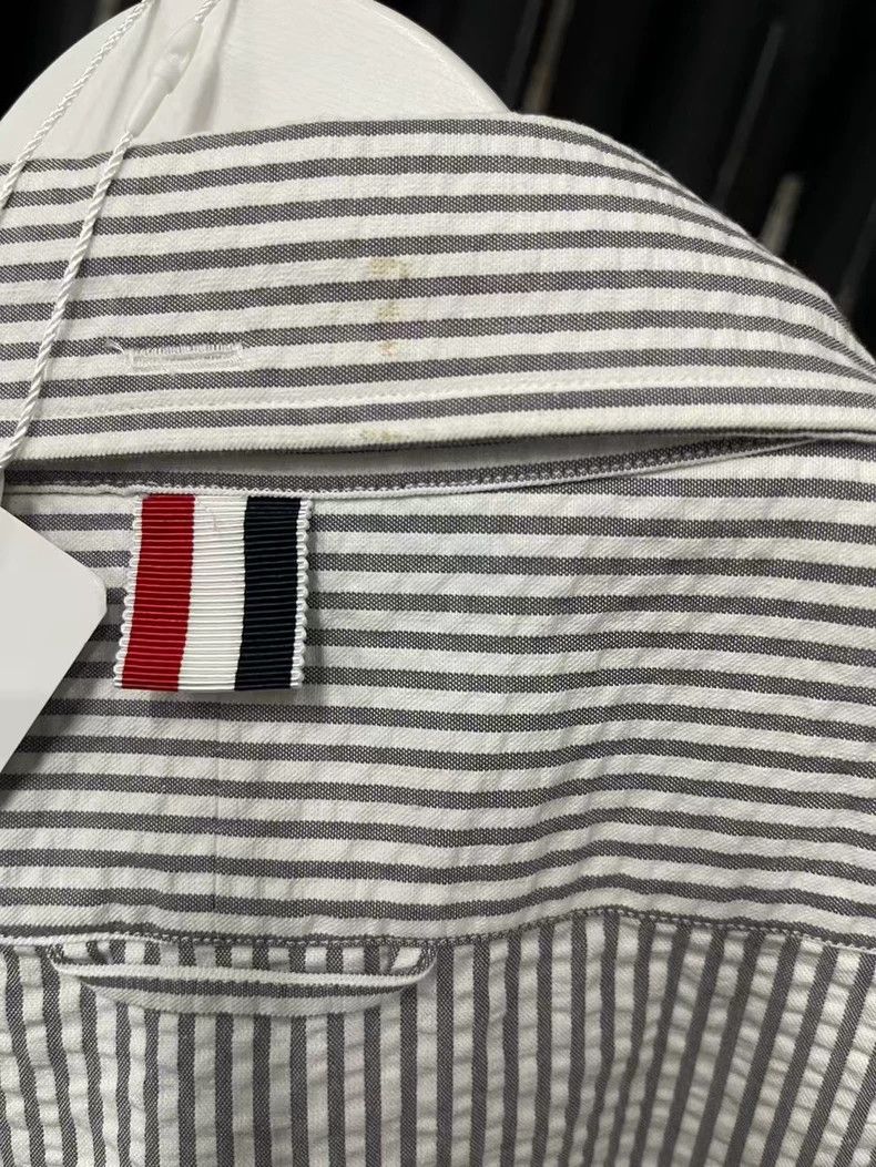 Thom Browne Thom Browne Short Sleeve Striped Shirt-dmc Size US M / EU 48-50 / 2 - 6 Thumbnail