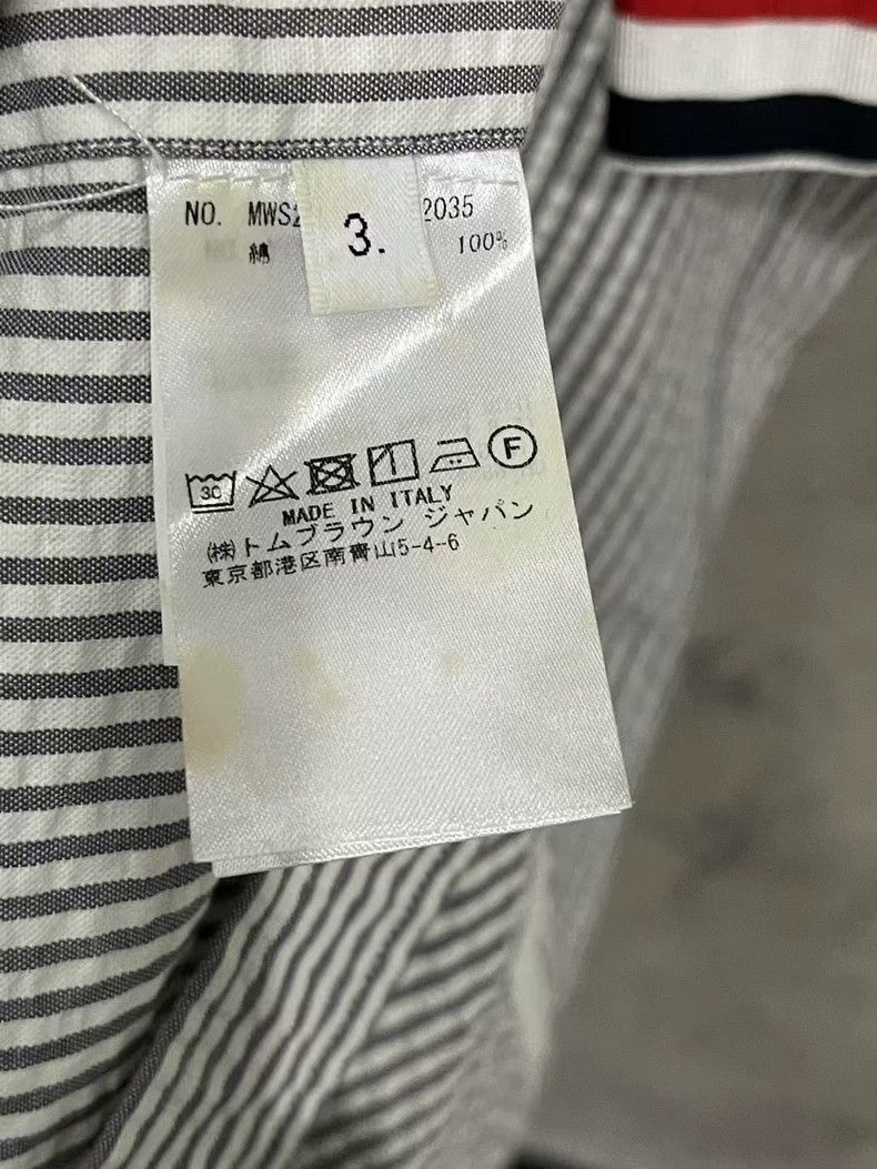 Thom Browne Thom Browne Short Sleeve Striped Shirt-dmc Size US M / EU 48-50 / 2 - 8 Thumbnail