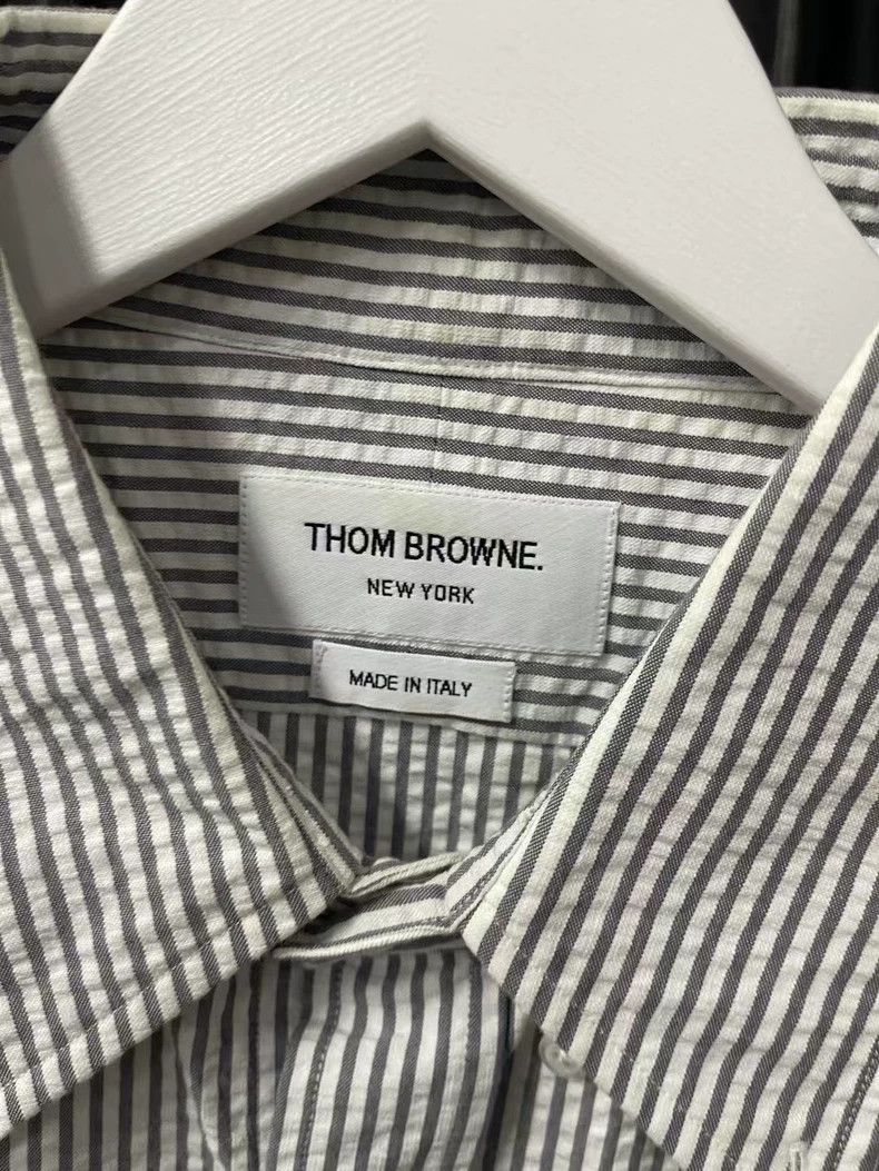 Thom Browne Thom Browne Short Sleeve Striped Shirt-dmc Size US M / EU 48-50 / 2 - 7 Thumbnail