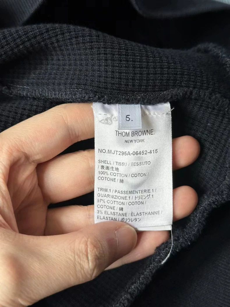 Thom Browne Short Sleeve Waffle Sweatshirt by Thom Browne-dmc Size US M / EU 48-50 / 2 - 3 Thumbnail