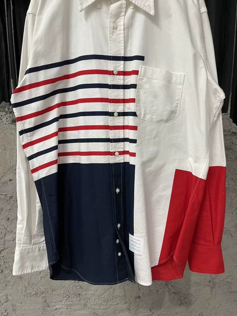 Thom Browne Thom Browne Striped Shirt-dmc Size US M / EU 48-50 / 2 - 4 Thumbnail