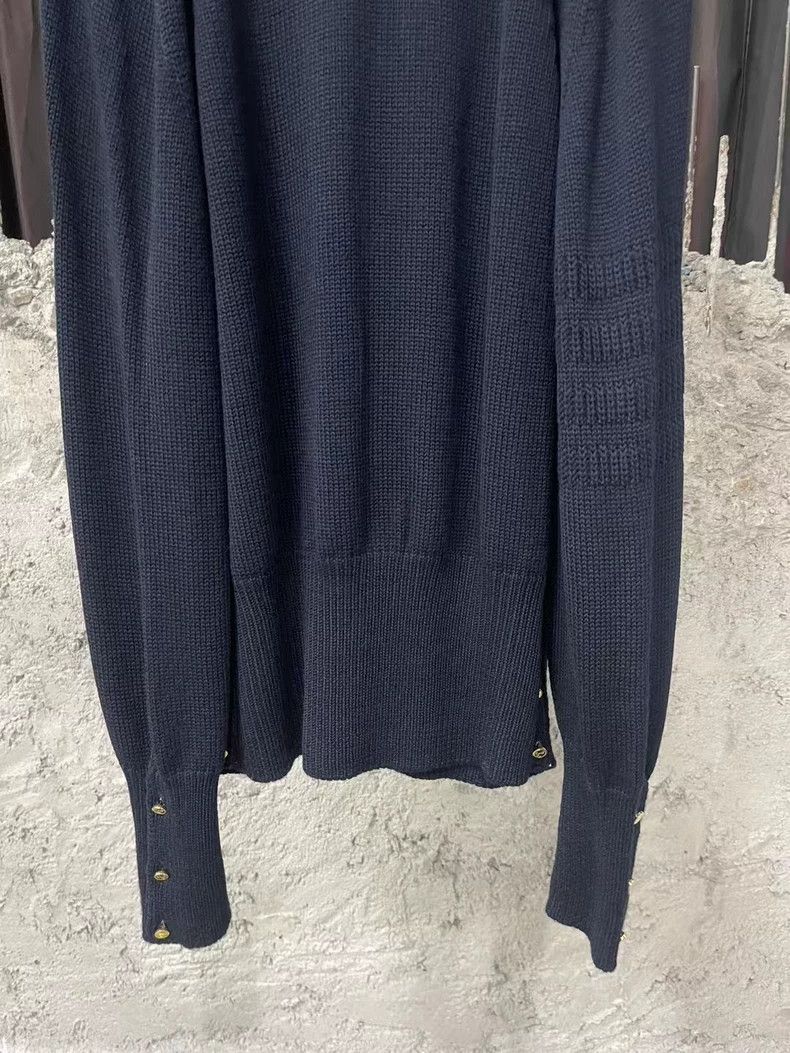 Thom Browne Thom Browne Sweater In Navy Blue-dmc Size US M / EU 48-50 / 2 - 4 Thumbnail