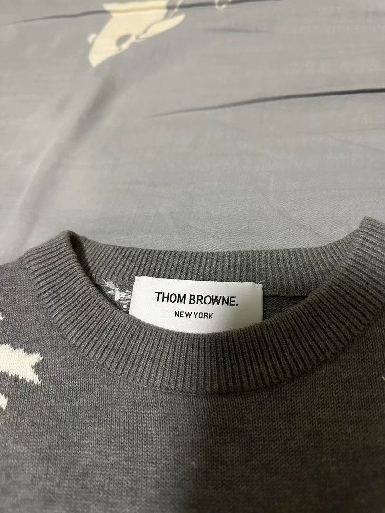 Thom Browne Thom Browne Short Sleeve Knit Sweater-dmc Size US S / EU 44-46 / 1 - 2 Thumbnail