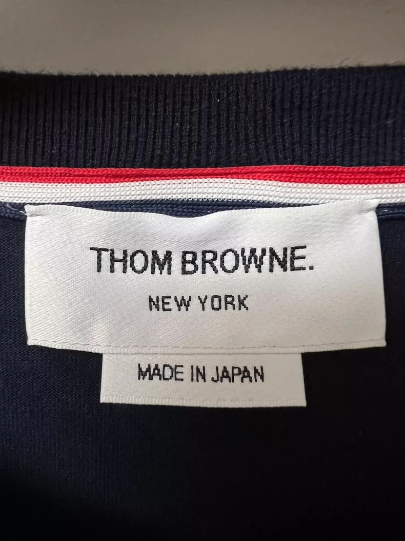 Thom Browne Thom Browne Long Sleeve Sweatshirt Blue-dmc Size US M / EU 48-50 / 2 - 3 Thumbnail