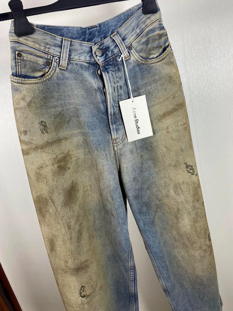 Acne Studios Acne Studios Wide Leg Distressed Pants-dmc Size US 30 / EU 46 - 3 Thumbnail