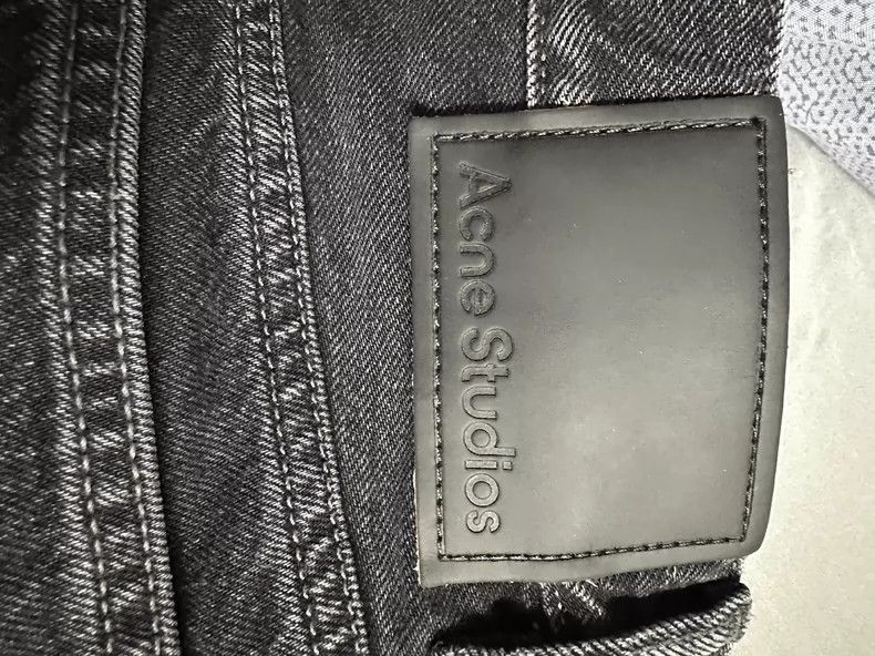 Acne Studios Black Wide-Leg Denim Pants by Acne Studios-dmc Size US 30 / EU 46 - 3 Thumbnail
