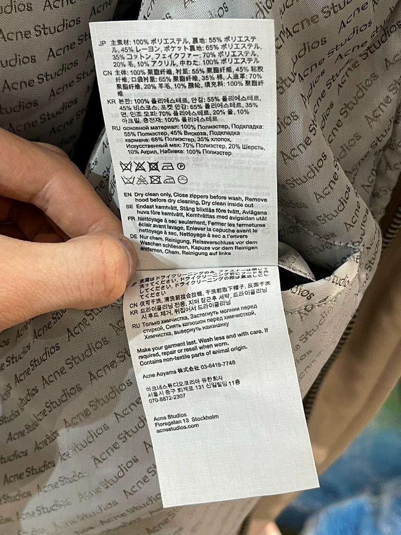 Acne Studios Acne Studios Wool Lined Jacket with Removable Collar-dmc Size US XL / EU 56 / 4 - 7 Thumbnail