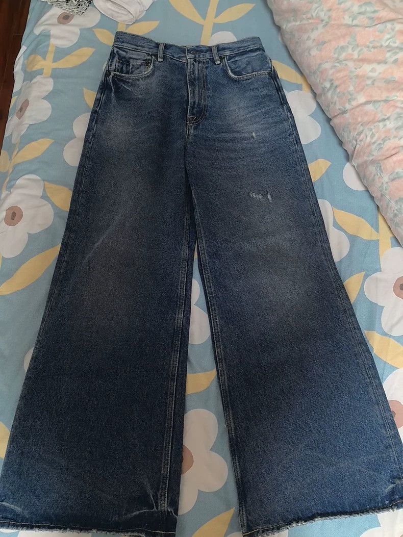 Acne Studios Acne Studios High-Waist Wide-Leg Jeans-dmc Size US 26 / EU 42 - 2 Thumbnail
