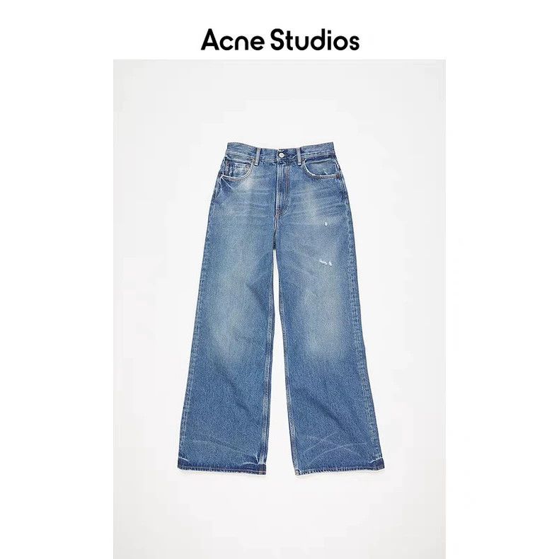 Acne Studios Acne Studios High-Waist Wide-Leg Jeans-dmc Size US 26 / EU 42 - 4 Thumbnail