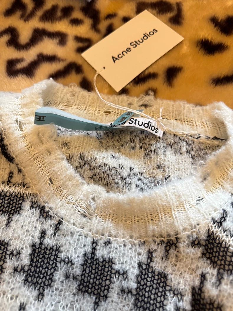 Acne Studios Acne Studios Houndstooth Knit Sweater M-dmc Size US M / EU 48-50 / 2 - 3 Thumbnail