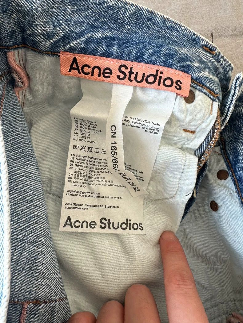Acne Studios Acne Studios Loose Fit Denim Pants-dmc Size US 26 / EU 42 - 2 Thumbnail