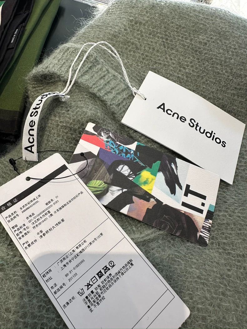 Acne Studios Acne Studios Green V-Neck Sweater-dmc Size US M / EU 48-50 / 2 - 4 Thumbnail