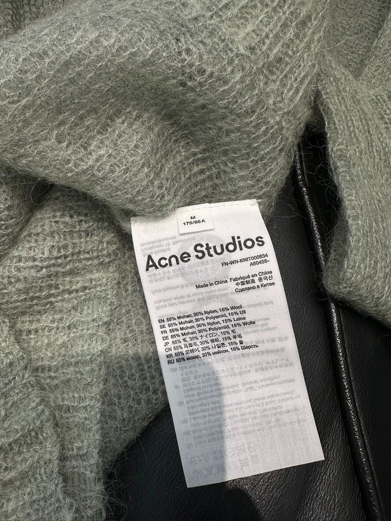 Acne Studios Acne Studios Green V-Neck Sweater-dmc Size US M / EU 48-50 / 2 - 2 Thumbnail