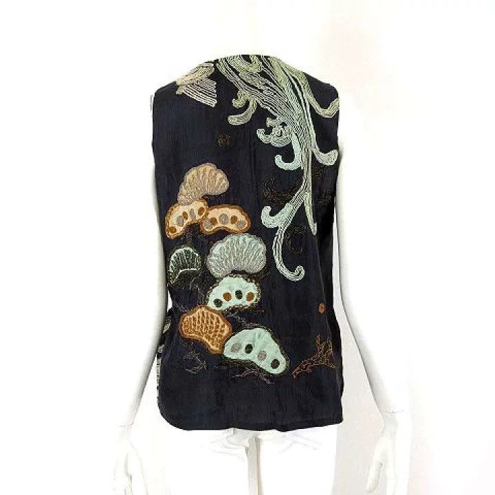 Dries Van Noten Dries Van Noten Embroidered Sleeveless Top-dmc Size US M / EU 48-50 / 2 - 4 Thumbnail