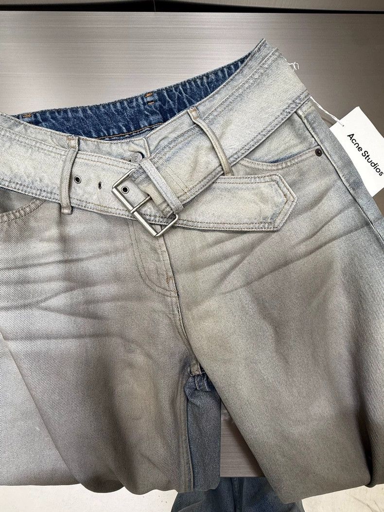 Acne Studios Acne Studios Belted Denim Pants-dmc Size US 34 / EU 50 - 3 Thumbnail