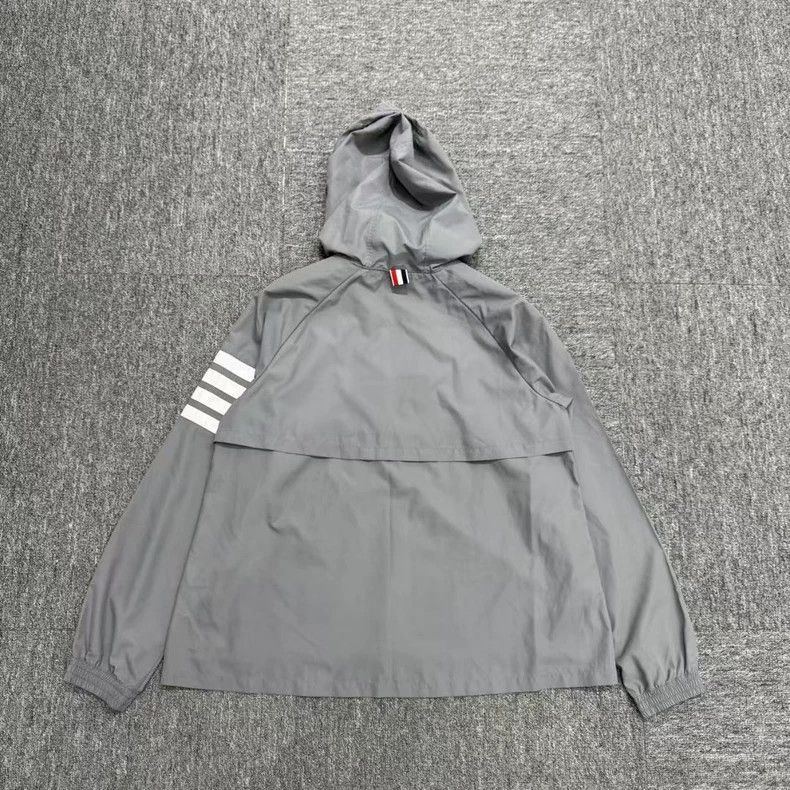 Thom Browne Thom Browne Gray Hooded Anorak Jacket-dmc Size US M / EU 48-50 / 2 - 2 Thumbnail