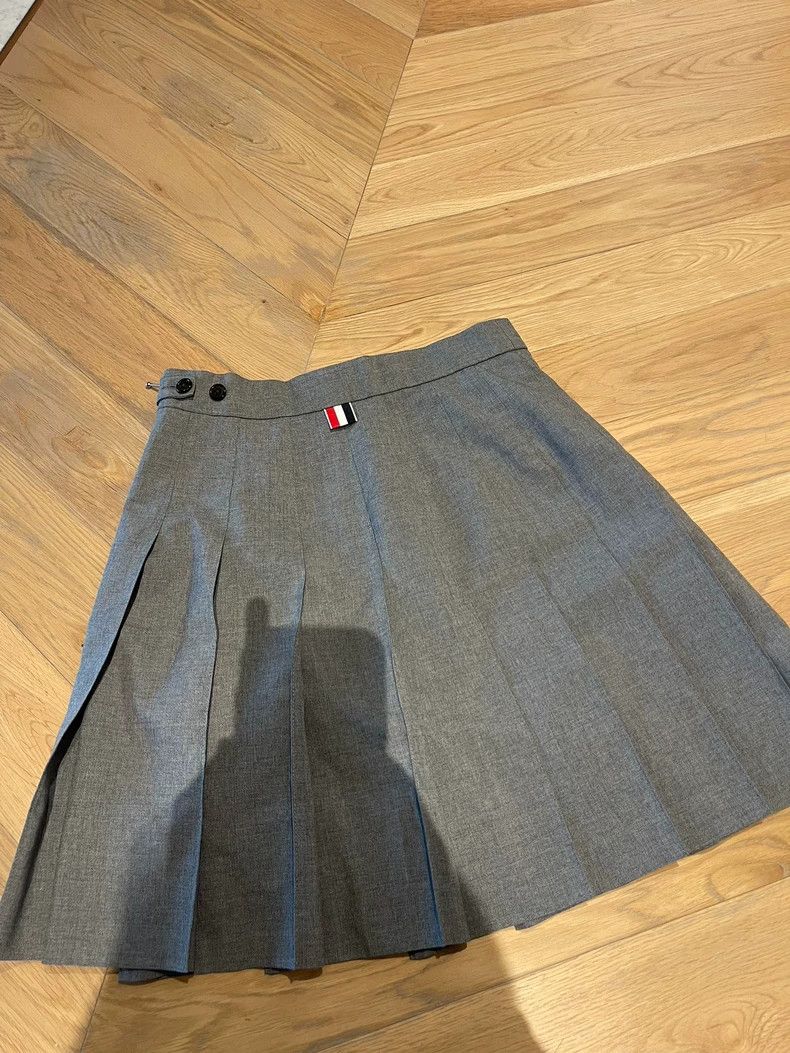 Thom Browne Classic Wool Pleated Skirt by Thom Browne-dmc Size US 38 / EU 54 - 2 Thumbnail