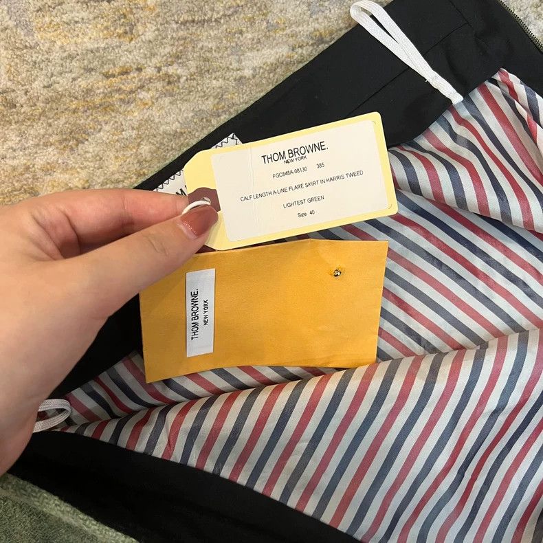 Thom Browne Thom Browne Green Wool Midi Skirt-dmc Size US 31 - 4 Thumbnail