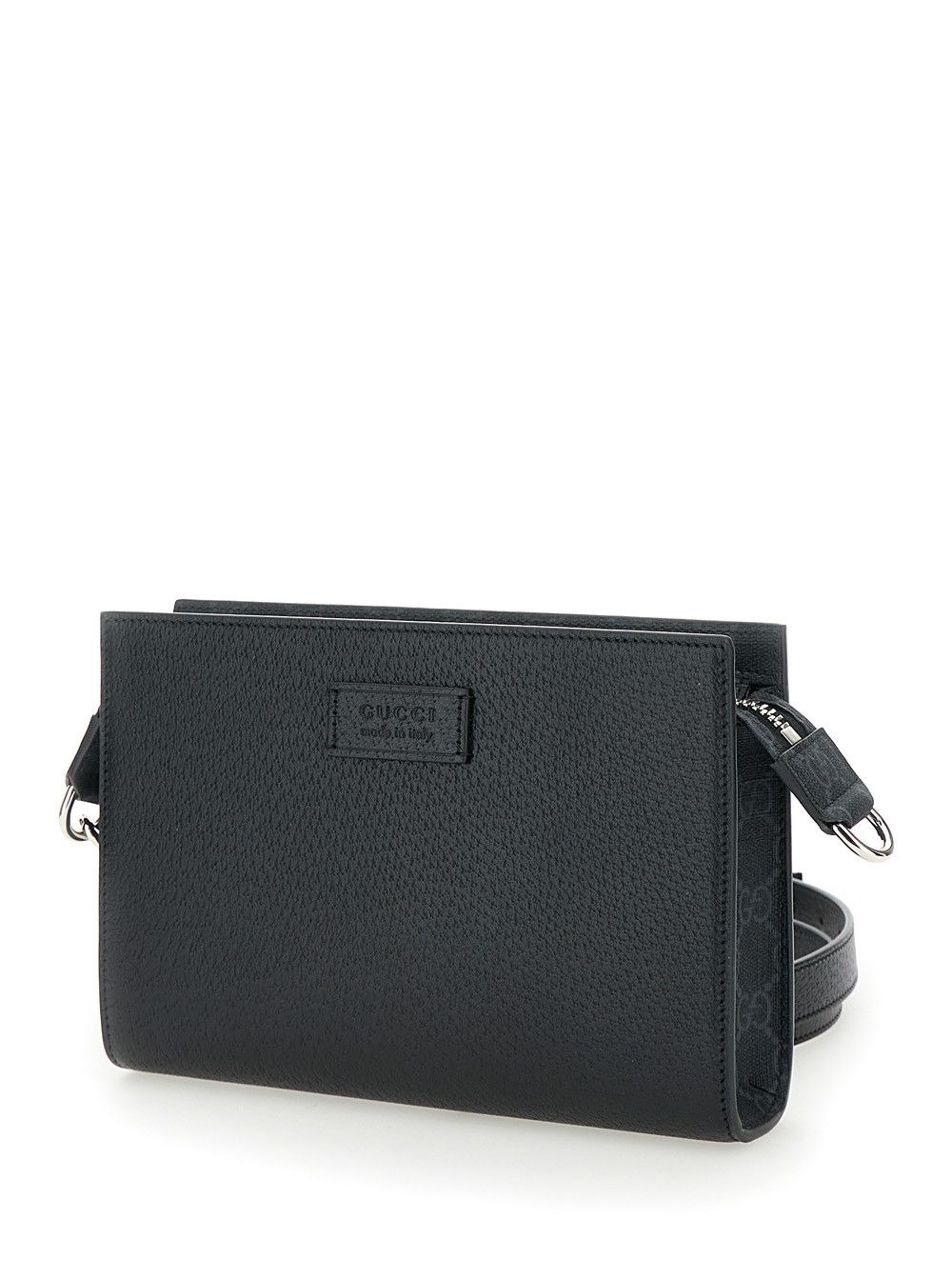 Gucci Super Mini Crossbody Bag with Logo Patch in Leather Man Size ONE SIZE - 2 Thumbnail