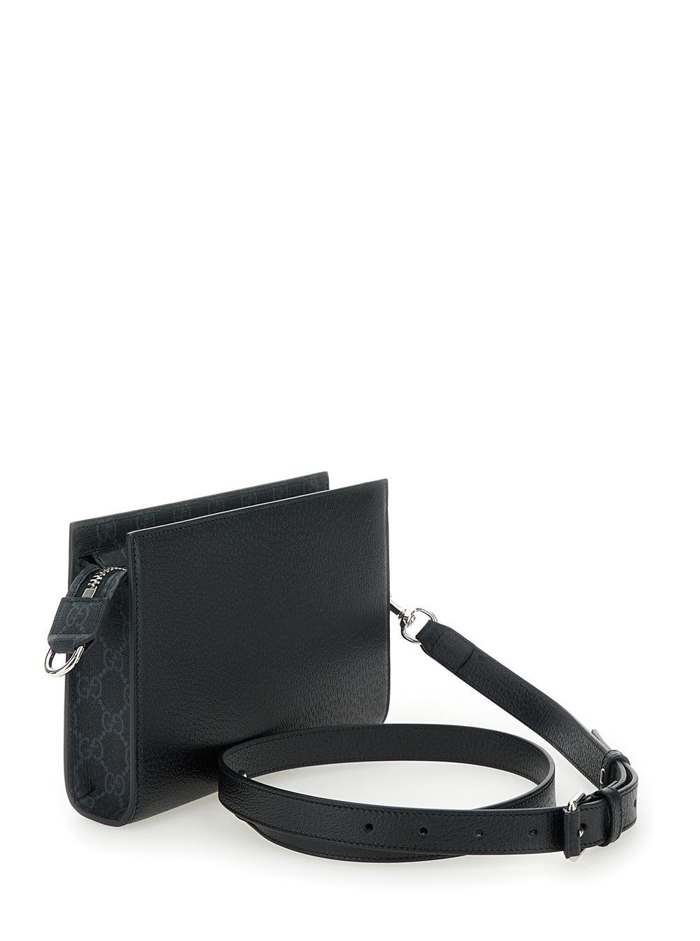 Gucci Super Mini Crossbody Bag with Logo Patch in Leather Man Size ONE SIZE - 3 Thumbnail