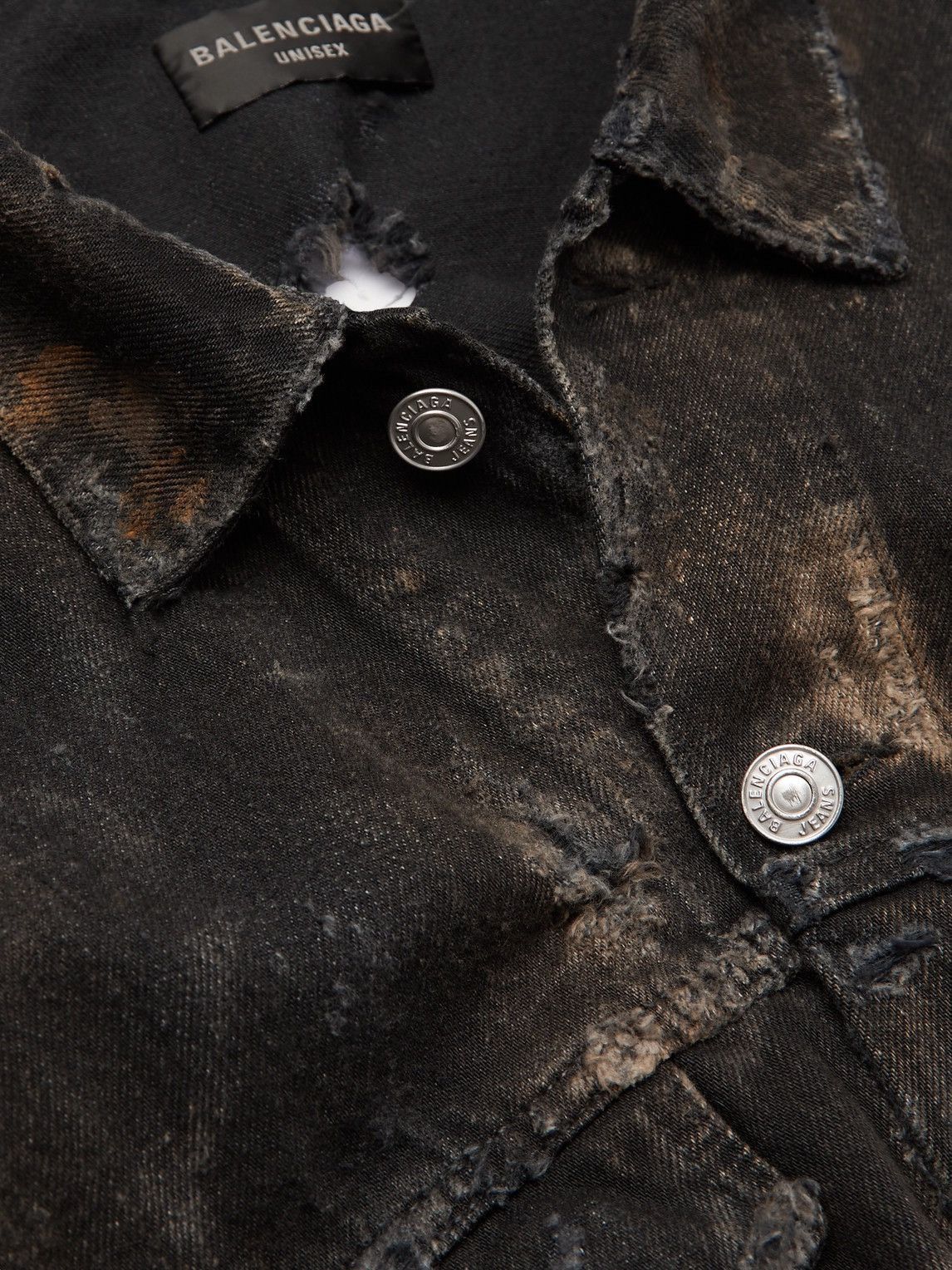 Oversized Distressed Denim Jacket