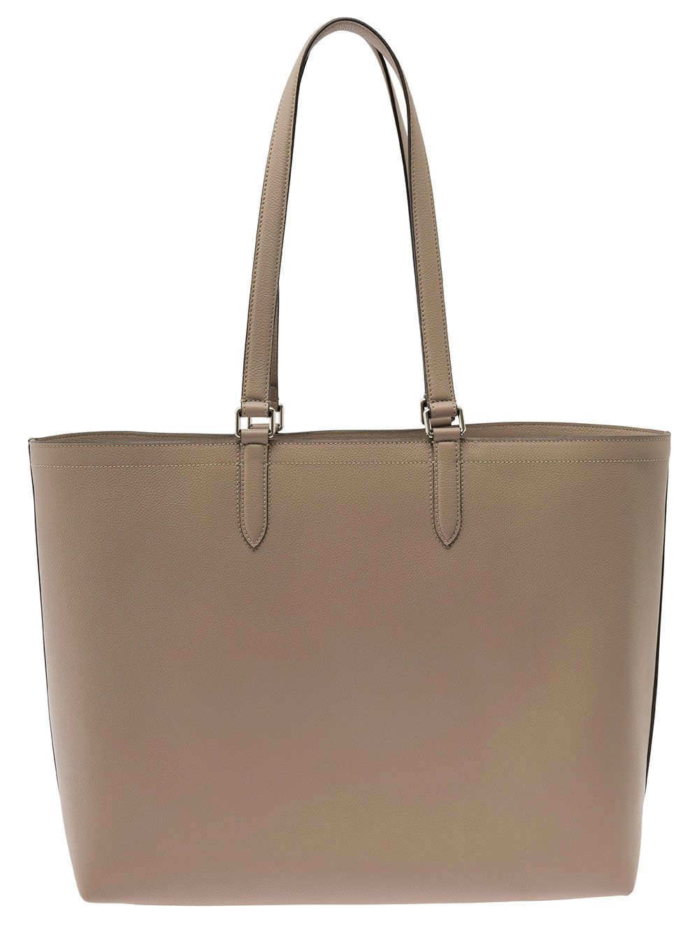 Fendi Beige Tote Bag with Embossed Logo in Leather Man Size ONE SIZE - 4 Thumbnail