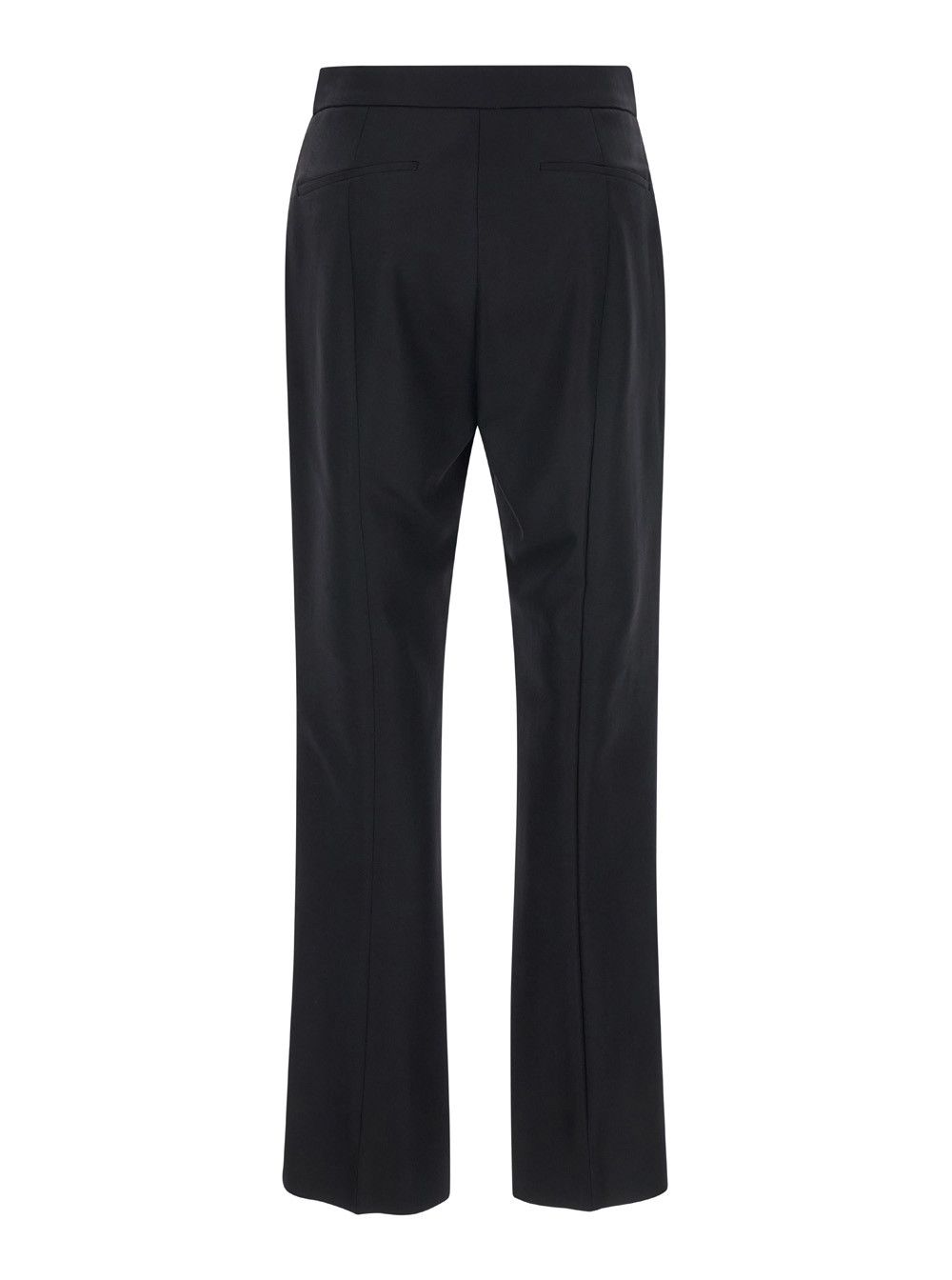 Gucci Black Flared Pants with Pences in Wool Woman Size 28" / US 6 / IT 42 - 2 Thumbnail
