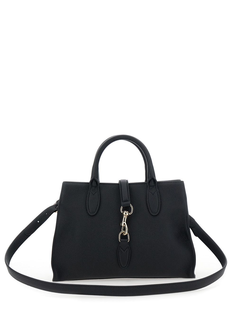 Gucci 'Jackie' Black Handbag with Horsebit on the Front and Removable Shoulder Strap in Leather Woman Size ONE SIZE - 6 Thumbnail