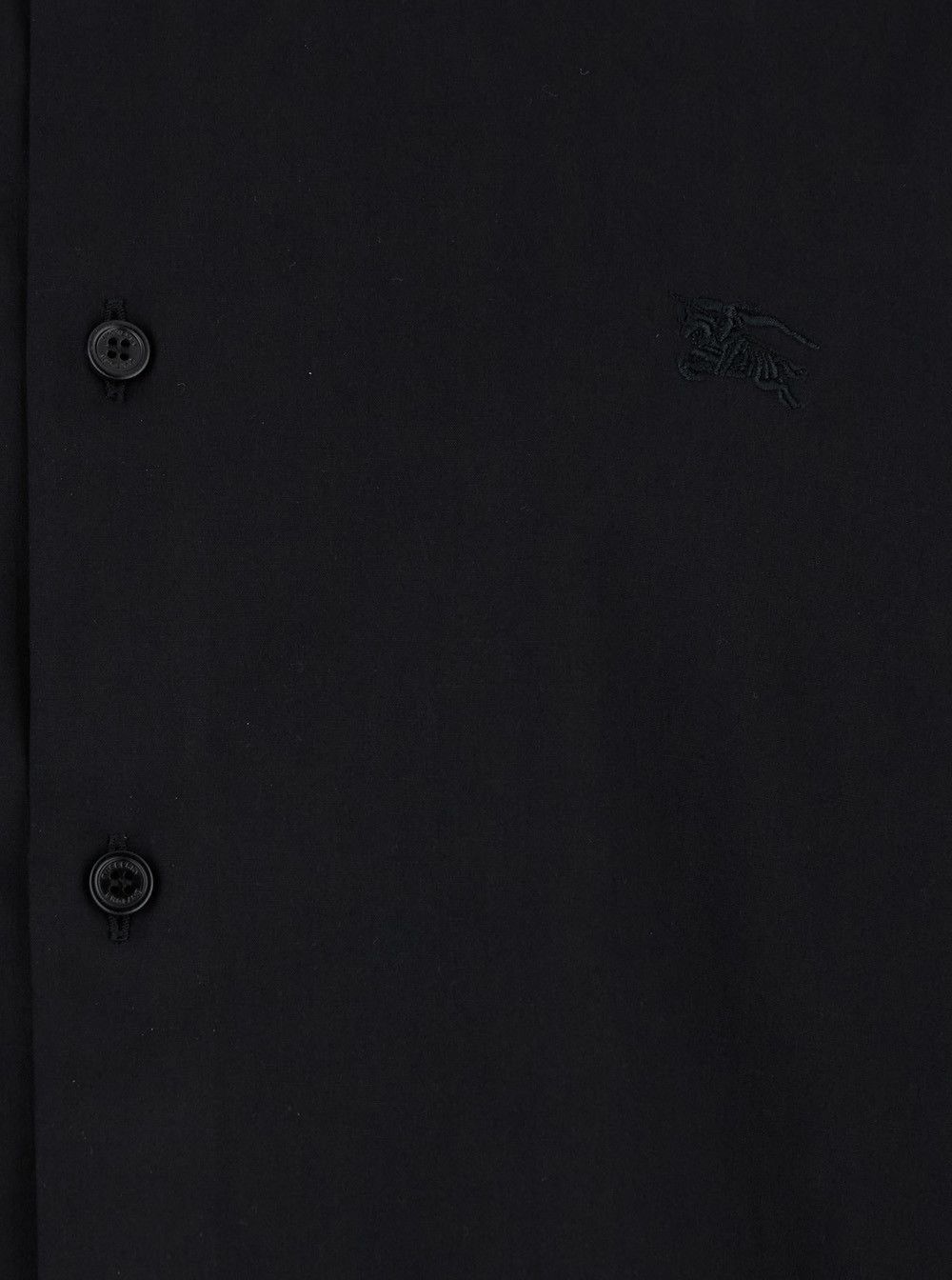 Burberry Black Oversized Shirt with Classic Collar in Stretch Cotton Man Size US L / EU 52-54 / 3 - 3 Thumbnail