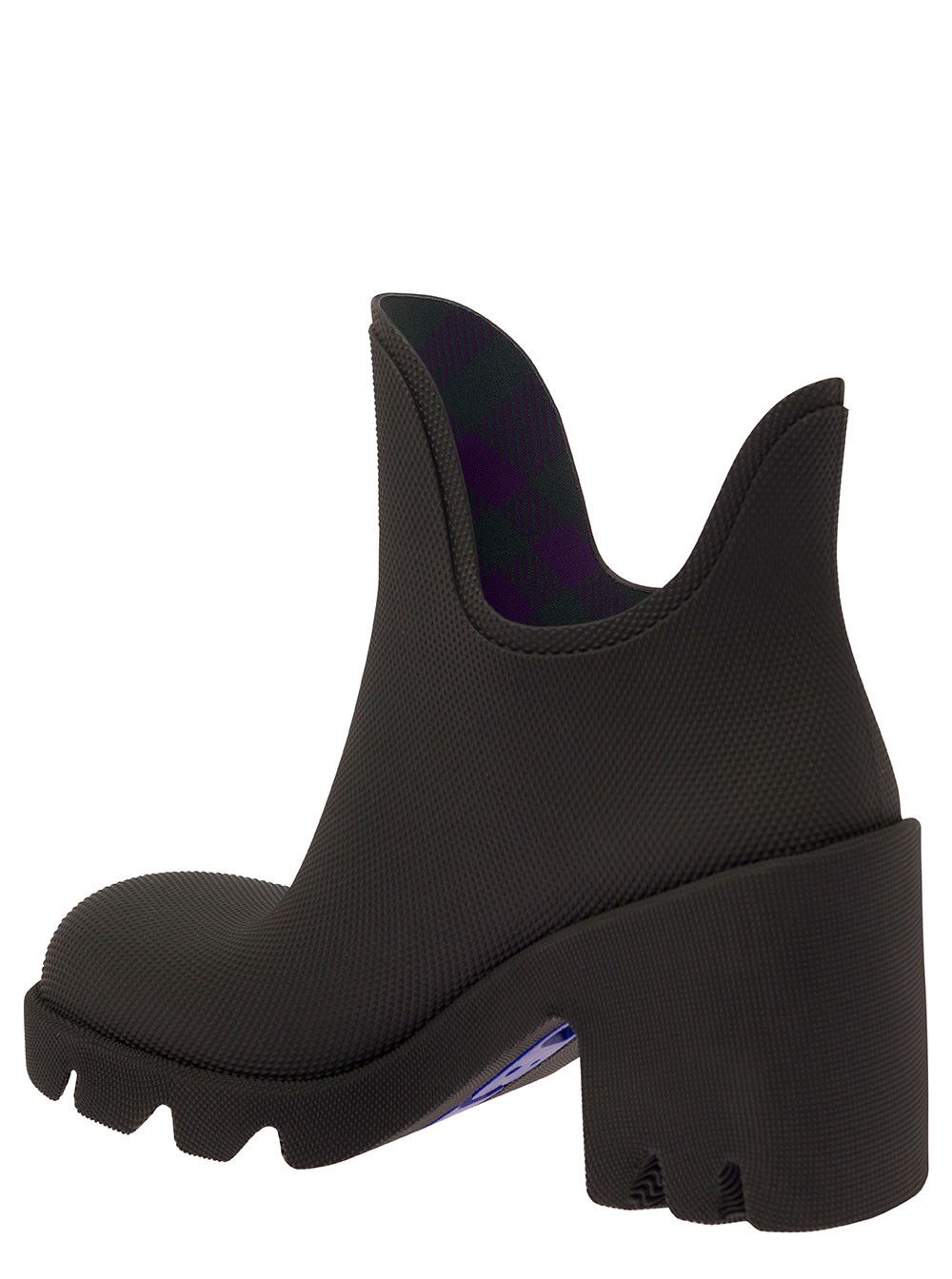 Burberry 'Rachel' Black Rainboot with Logo Detail in Rubber Woman Size US 10 / IT 40 - 3 Thumbnail