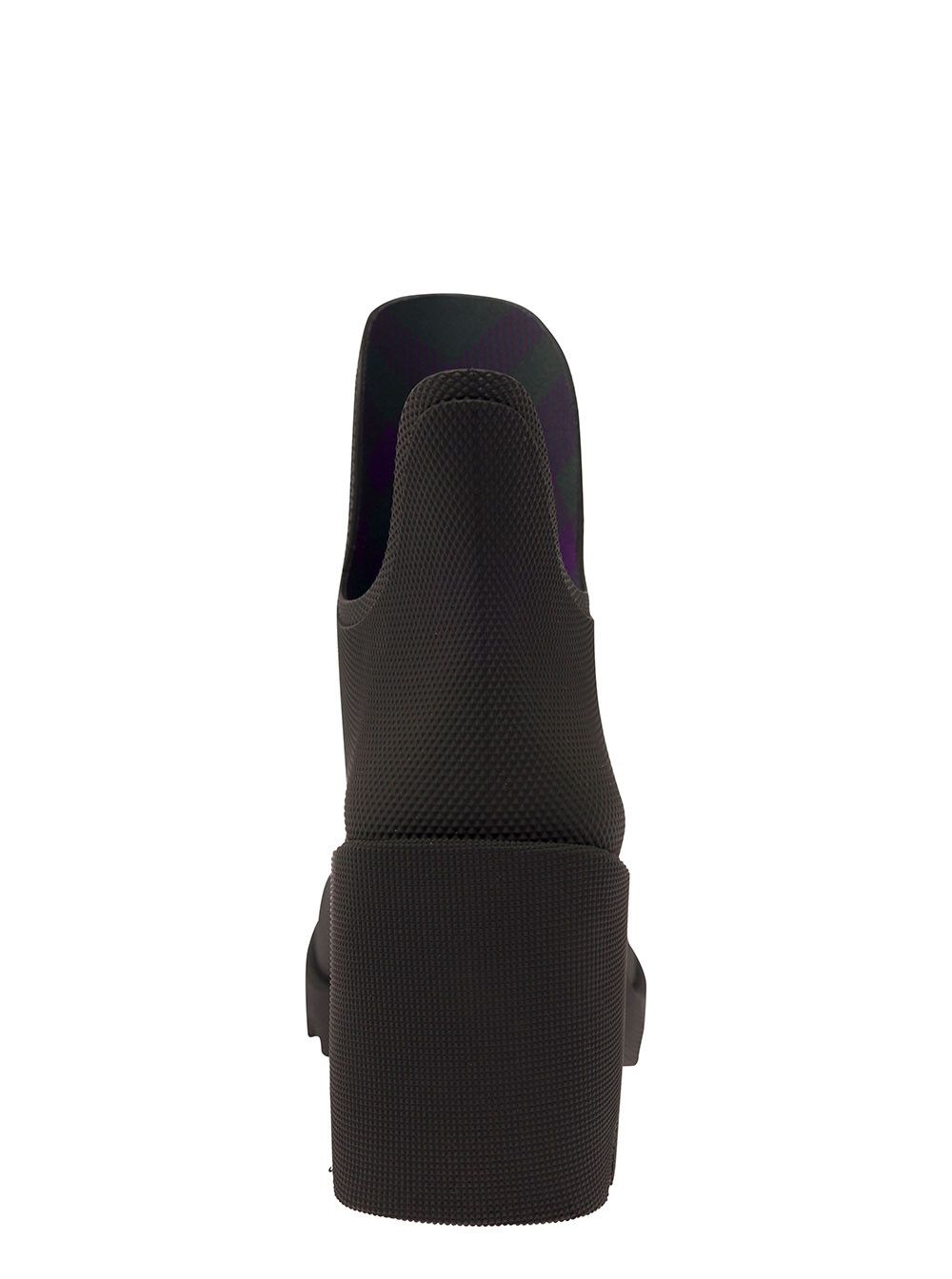 Burberry 'Rachel' Black Rainboot with Logo Detail in Rubber Woman Size US 10 / IT 40 - 4 Thumbnail