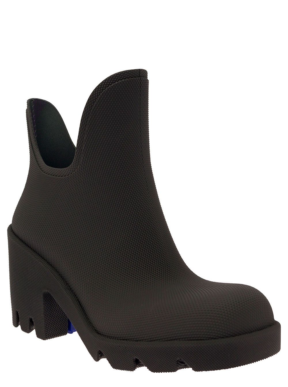 Burberry 'Rachel' Black Rainboot with Logo Detail in Rubber Woman Size US 10 / IT 40 - 2 Thumbnail