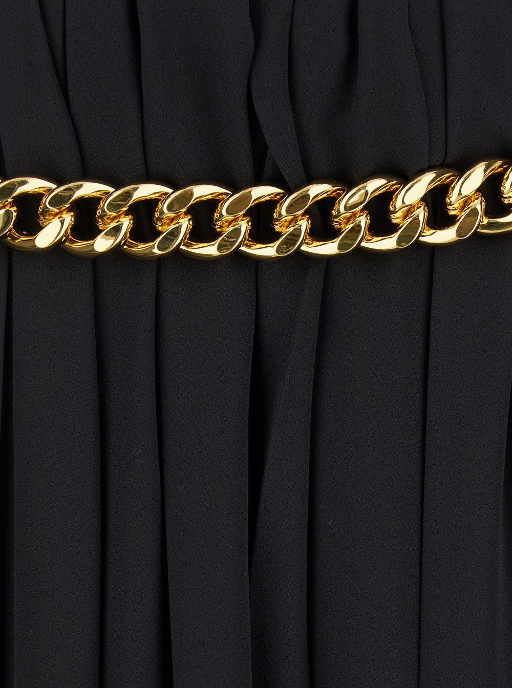 Balenciaga Black Long Pleaded Skirt with Belt in Tech Fabric Woman Size 28" / US 6 / IT 42 - 3 Thumbnail