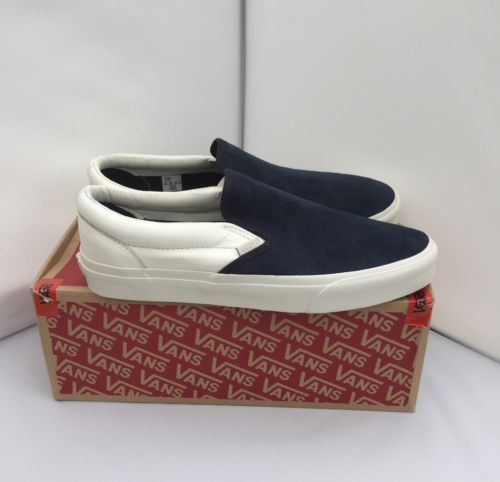 Vans scotchgard slip-on outlet ca in blue graphite