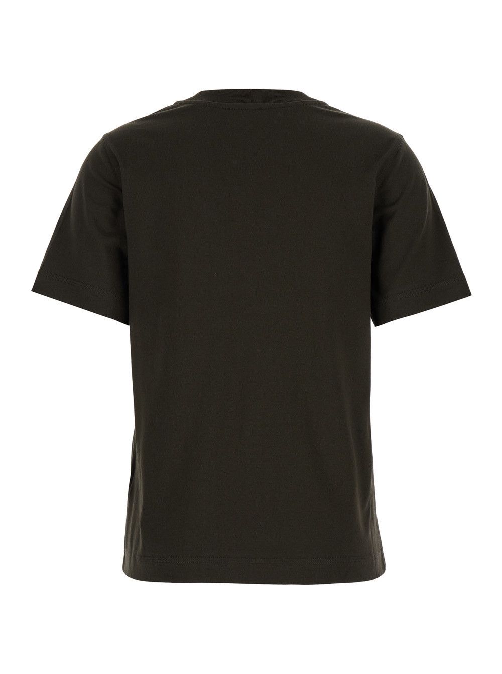Burberry Brown Crewneck T-Shirt with Equestrian Knight Print in Cotton Woman Size M / US 6-8 / IT 42-44 - 2 Thumbnail