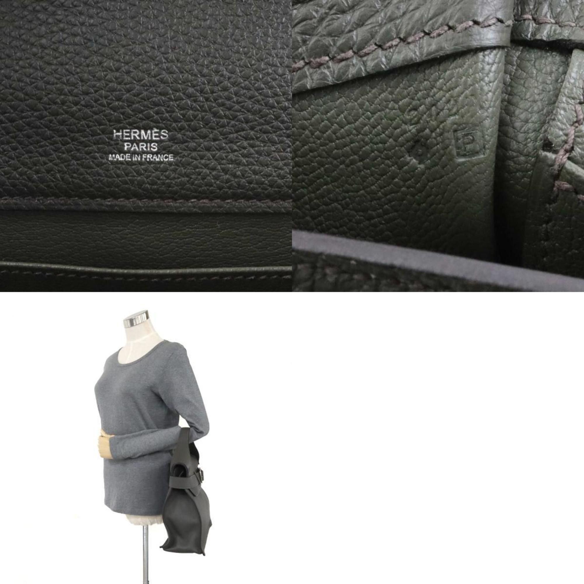 Hermes Hermes Handbag Etribelt Taurillon Clemence Olive Green Women's 90058g Size ONE SIZE - 5 Thumbnail
