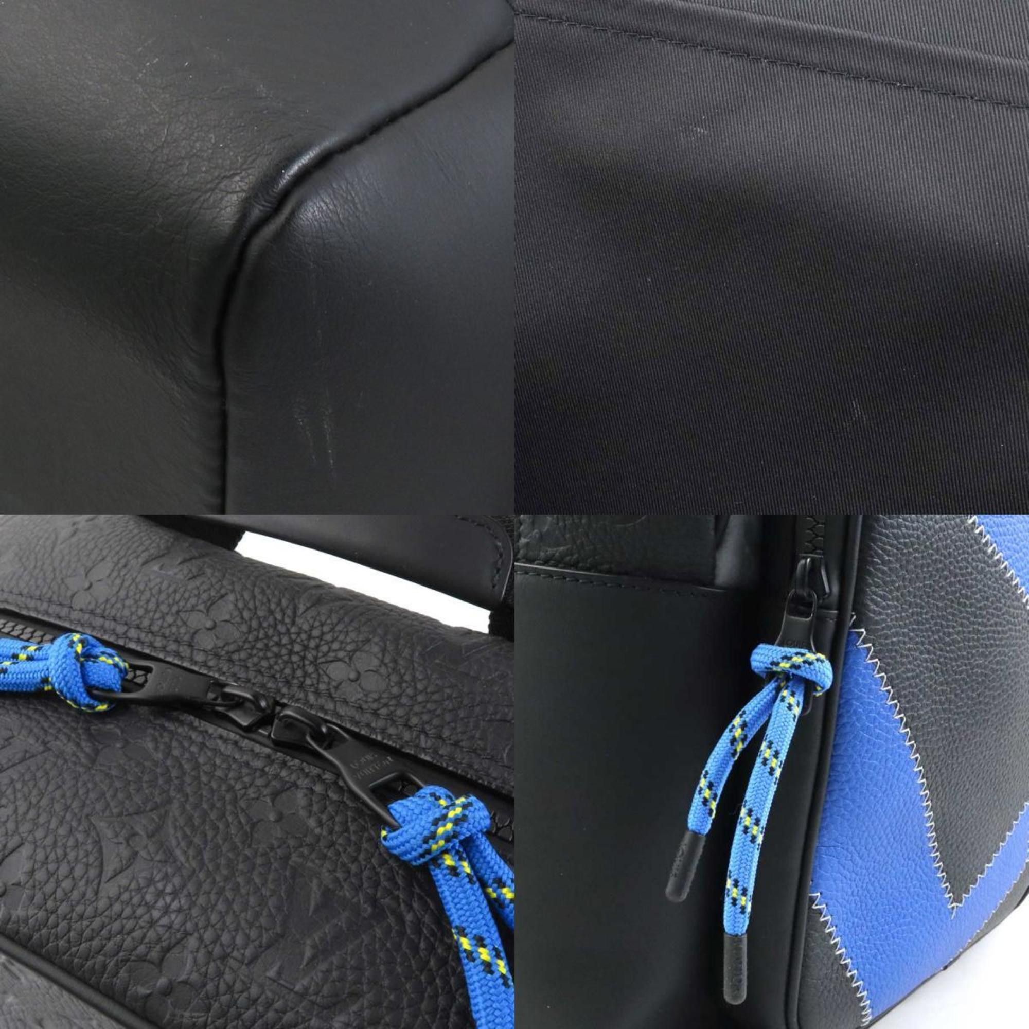 Louis Vuitton Louis Vuitton Backpack Day Break Dean Taurillon Leather Black x Blue Men's M59924 90053g Size ONE SIZE - 3 Thumbnail
