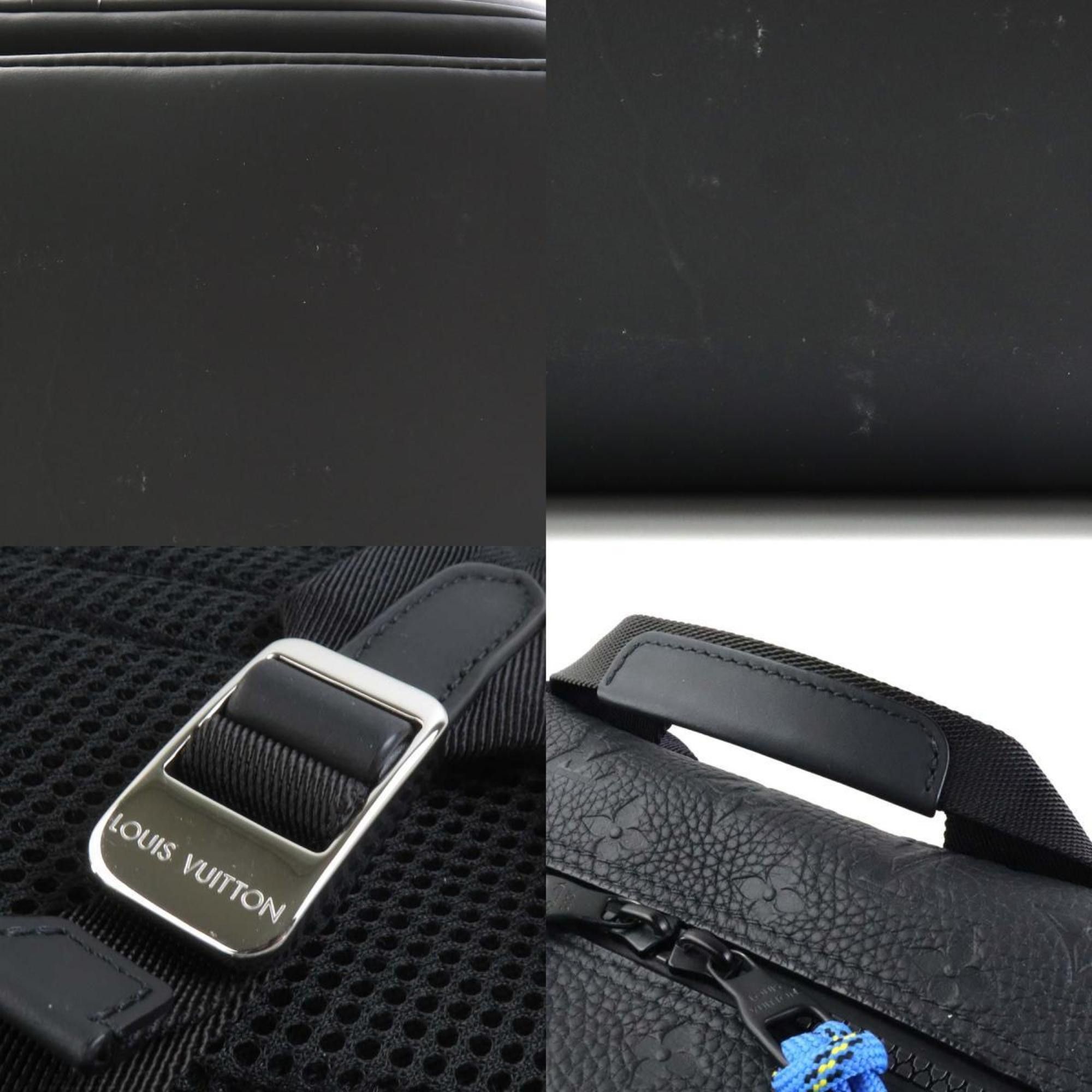 Louis Vuitton Louis Vuitton Backpack Day Break Dean Taurillon Leather Black x Blue Men's M59924 90053g Size ONE SIZE - 4 Thumbnail